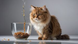cat with a bowl
