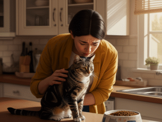 cat vomiting undigested food